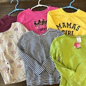 Gymboree Kids Long Sleeve Tees - Multicolor Pack